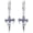 Gothic 1, variant on 925 Sterling Silver Gothic Style Halloween Opal Dangle Earrings for Women Men