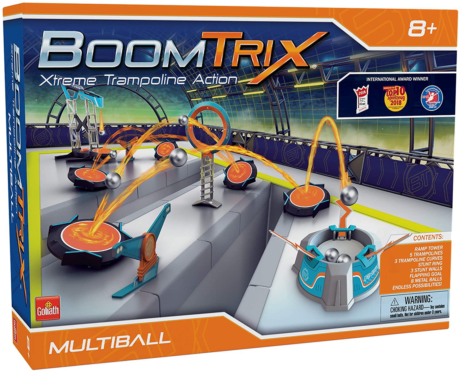 Kinetic Metal Ball Chain Reaction Stunt Kit ... Boomtrix Stunt Pack by Goliath 