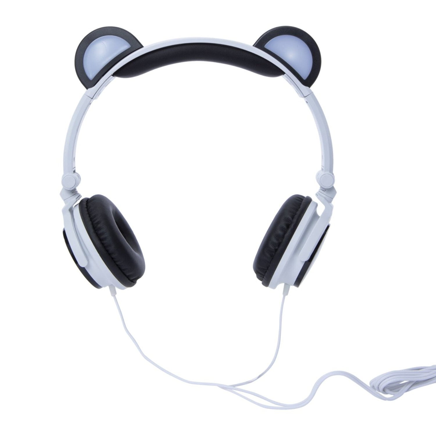 <new_title>Zegsy LED Light Up Animal Ears Panda Headphone, Black & White</new_title>