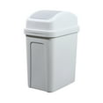 thumbnail image 2 of Blukids Small Bathroom Trash Can with Lid - 10L/2.6 Gallon Slim Garbage Bin, Dog Proof Trashcan, Plastic Wastebasket for Kitchen/Bedroom/Office/Dorm, Fits Under Sink/Desk/Cabinet(Gray), 2 of 3