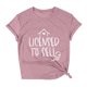 thumbnail image 5 of Gibobby Blusa Casual de Mujer Camisas casuales Túnica Camiseta manga Tops Impresión letras Blusa mujer Cuello corto redondo Camisetas mujer(Rosa,M), 5 of 5