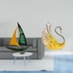 thumbnail image 2 of Figura de velero,Escultura de velero de hierro para decoración de oficina y hogar,Estatua de barco de escritorio para decoración de entrada de gabinete,estatua de resina de cisne,Figura de, 2 of 8