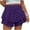 AA-Purple, variant on QATAINLAV Flowy Shorts for Women Boho Ruffled Tiered Skorts Cute High Waist Mini Skirts Golf Tennis Comfy Shorts Beach Vacation Outfits Army Green L Lightening Sales