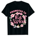 thumbnail image 3 of Gunia Big Sister Shirts for Girls Children Fashionable Casual Letter Round Neck Short Sleeved T Shirt Top,Black 0-1 Years, 3 of 3