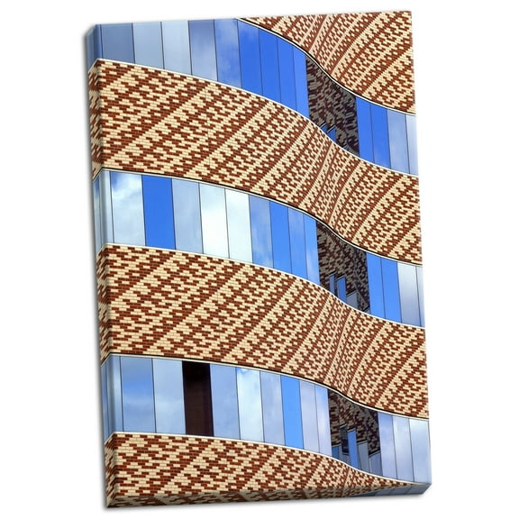 Gango Home Decor Brick & Glass II by Douglas Taylor (Ready to Hang); One 24x36in Hand-Stretched Canvas