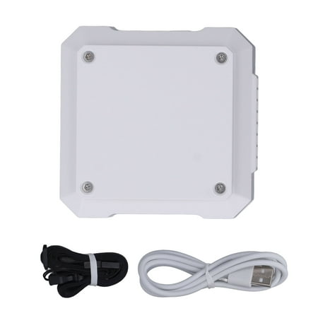 

Waist Clip Fans Mini USB Rechargeable 4000mAh Battery Strong Wind 3 Wind Speed 2 Way Use Portable Fans for Work Hiking WhiteJIXINGYUAN