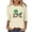 Beige 1, variant on Saint Patricks Day for Women Shamrock 3/4 Sleeve Shirt Funny Irish Graphic Tee Spring Party Tops