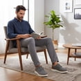 thumbnail image 2 of MeMoride Men's Casual Dress Sneakers Lace-Up Oxfords Business Mesh Breathable Walking Shoes for Work Business Office, 2 of 5