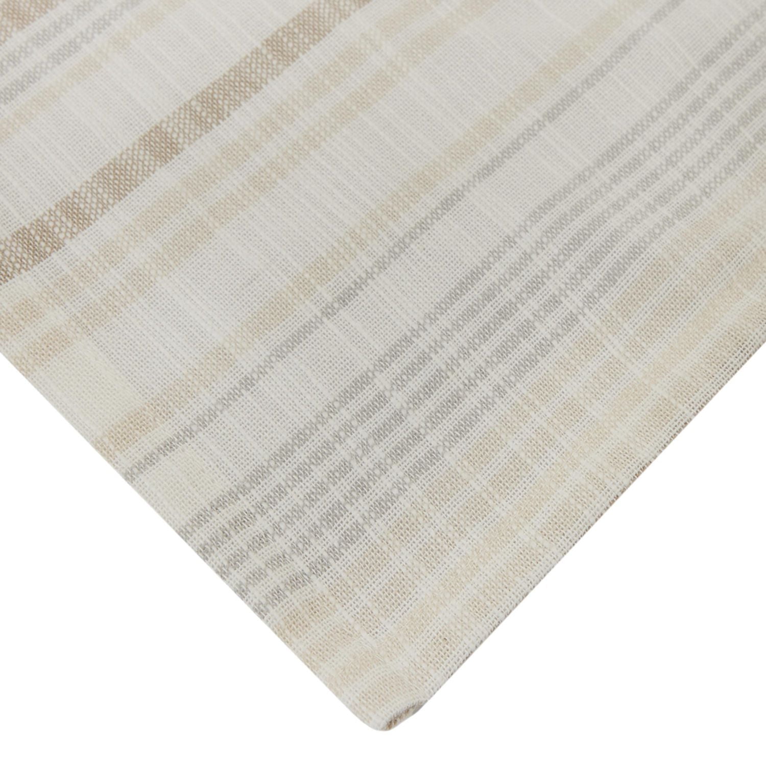 Better Homes & Gardens Woven Natural Stripe 4 Pack Napkin Set - 20" x 20" - Neutral - 100% Cotton