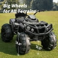 thumbnail image 7 of Hikiddo Kids ATV 4 Wheeler, 24V Kids Ride on Toy for Big Kid w/Bluetooth, 400W Motor - Black, 7 of 7
