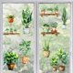 thumbnail image 4 of Pegatinas adhesivas estáticas para ventana, 7,9 x 11,8 pulgadas, 6 hojas con 32 piezas de patrones de plantas en macetas, pegatinas decorativas extraíbles para ventana, decoración para el hogar, la, 4 of 8