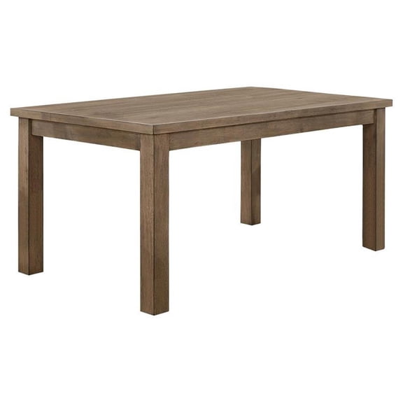 Pemberly Row Transitional Wood Dining Room Table in Natural