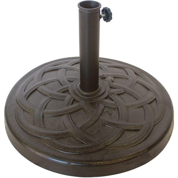 Leigh Country TX 94138 Outdoor 13"H X 17.52" Diameter Patio Umbrella Stand/Base - Bronze