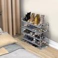 thumbnail image 3 of Simple Houseware 4-Tier Shoe Rack Storage Organizer 20-Pair, Grey, 3 of 8