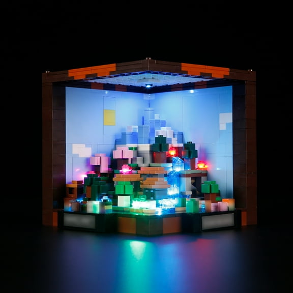 Q&C Lighting Led Light Kit Lighting Set Compatible With The Lego The Game The Crafting Table 21265 Building Blocks Without Lego Set