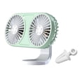 thumbnail image 1 of Ventilador de refrigeración portátil para automóvil Atmósfera de carga USB Ángulo de luz Ajustable Eléctrico Verde Zulema Ventilador portátil para automóvil, 1 of 8
