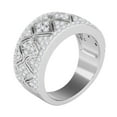 thumbnail image 3 of Diamond Wedding Band For Women 0.50 (1/2) Carat Brilliant Round Natural White Diamond Engagement Ring Band In 10K Solid Rose Yellow White Gold, 3 of 5