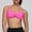 Hot Pink, variant on Naittoop Halter Sports Bras for Women Padded Strappy Yoga Bra Adjustable Open Back Workout Gym Bras Casual Crop Top