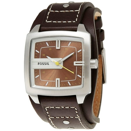 Fossil Men's JR9990 Brown Dial Brown Leather Watch