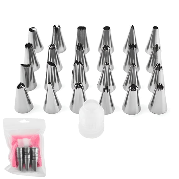 ACDANC 8Pcs Reusable Icing Piping Bags and Tips Set,12" Pastry Bags Royal Icing Piping Bags,Cookies&Cupcake&Cake Decorating Tool Supplies with Frosting Bags&6 Tips&1 Couplers