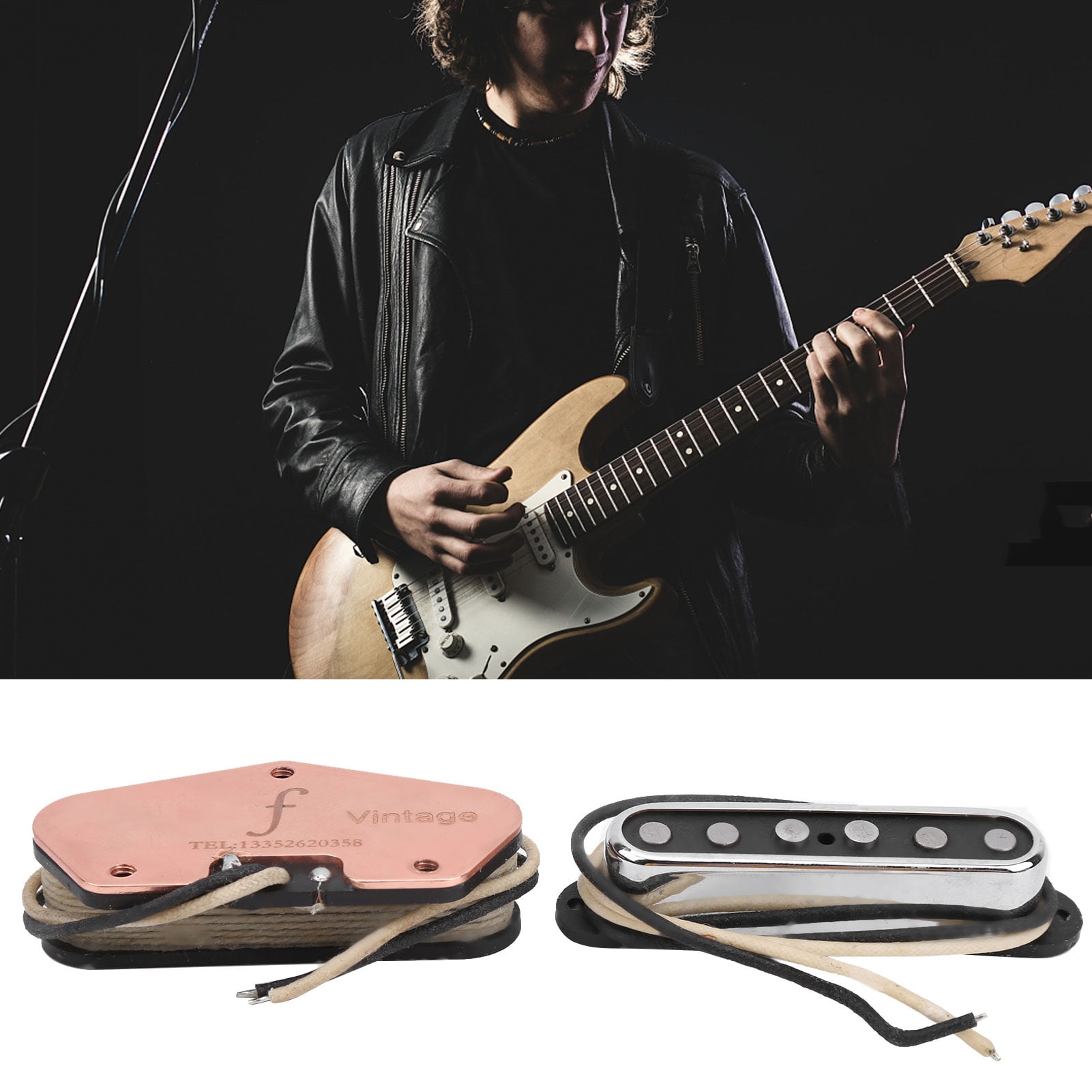 Elowen Telecaster Pickup Vintage Pickup, Neck Guitar Pickup Warm Retro Tone for Guitars
