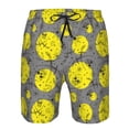 thumbnail image 3 of Honeii's Pirate Skulls Print Men's Casual Shorts with Drawstring，Swim Trunks Quick Dry Beach Shorts, 3 of 5