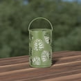 thumbnail image 3 of Hometrends Leaf Stamped Metal Lantern - Green, 3 of 8