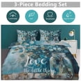 thumbnail image 5 of 3 Pcs Soft Bedding Set, Includes 1 Duvet Cover with Zipper And 2 Pillow Shams,Retro Country Oil Painting King(102"×90"), 5 of 8