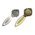 thumbnail image 5 of 5Pieces Vintage Bookmarks Metal Bookmarks with Clear Glass Stone Book Mark Page Clip for Teacher Reader Women Men, 5 of 9