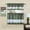 Green, variant on Gingham Check Live~Laugh~Love Complete 3 Pc. Kitchen Curtain Tier & Valance Set - Gray, 24 in. Long
