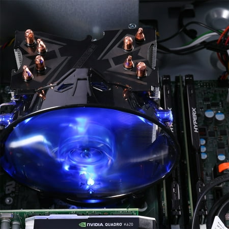 Red & Blue CPU Cooler Copper Four Heat Pipe CPU Radiator Brass Tower CPU Fan 800 for INTEL 775/1155/1156/1151/1150/1366 AMD