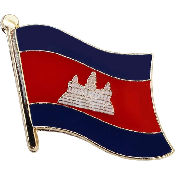 Cambodia Flag Lapel Pin
