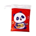 thumbnail image 3 of Bolsa para pañales portátil, bolsa de almacenamiento para pañales, bolsa húmeda impermeable, bolsillos con cremalleras dobles, organizador de pañales , Panda Hugo Organizador, 3 of 10