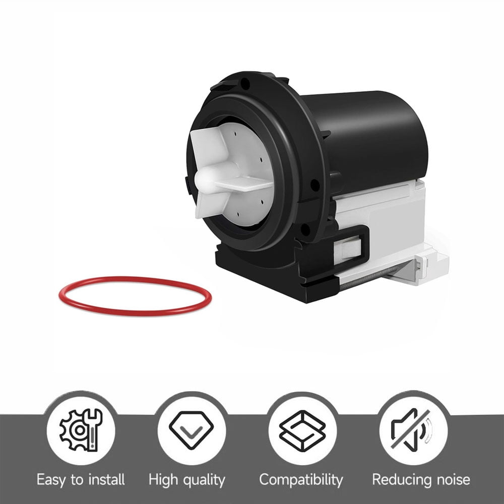 4681EA2001T Washing Machine Drain Pump, Plastic Washing Machine Accessories Compatible with LG and Kenmore Washer Models