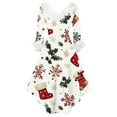 thumbnail image 5 of Christmas Dresses for Women Women's Fashion Elegant Autun And Winter Long Sleeve V-Neck Christmas Print Dress for Holiday Party,White,M, 5 of 5