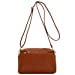thumbnail image 2 of Small Triple Zip Crossbody Bag (Saddle Brown), 2 of 10