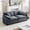 Grey, variant on 2-Seater Corduroy Sofa with 4 Pillows, Large Deep Seat Upholstered Couch for Living Room, Bedroom, Apartment, Tan
