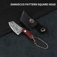 thumbnail image 5 of Mini Pocket Knife, Gaqring Portable Keychain Forged Knife, Stainless Steel Vanadium Alloy Fruit Cutting Tool with Sheath, 5 of 5