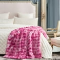 thumbnail image 2 of Faux Fur Plush Throw Blanket Soft Fluffy Bubble Blanket for Couch, Sofa Bedroom, 2 of 6