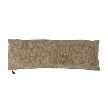 Creative Co-Op Mélange Cotton Blend Bouclé Lumbar Pillow