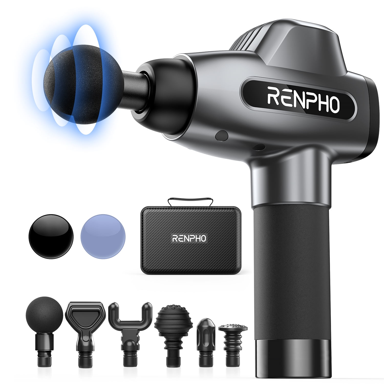 Renpho Percussion Muscle Massage Guns for Athletes Pain Relief -Black, Ideal Gifts