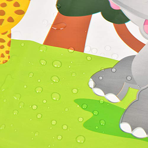 2 Pack 54” x 108” Full Printed Disposable Plastic Tablecloth Zoo Jungle Animals Party Supplies for Kid Birthday Baby Shower Party Decorations WERNNSAI Safari Theme Party Table Cover