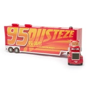 Disney Store Official Mack Hauler Play Set - Light & Sound Mack Carrier with 8 Pullback Die Cast Vehicles - Red, Fillmore, Lightning McQueen, Bobby Swift, Cal Weathers, Sarge, Sheriff & Tow Mater