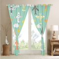 thumbnail image 5 of Airplane Curtains 38"x45" Set of 2 Panels,Cartoon Aircrafts Window Curtains & Drapes Cute Flying Plane Blackout Curtains Kawaii Planes Clouds Darkening Curtains Airplane Decor Room, 5 of 6