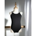thumbnail image 6 of YONGHS Kids Girls Basic Ballet Leotard Double Straps Crossover Back Gymnastic Sports Cami Shirt Black 7-8, 6 of 6