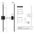thumbnail image 7 of C Cattleya Black Dimmable Adjustable Color Temperature Chargeable Rotatable LED Indoor Wall Lamp with Touch and Remote Control, 7 of 7