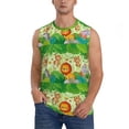 thumbnail image 2 of Picia African Animals in the Jungle mens Cotton Tank Undershirts , Moisture-wicking Ribbed Tanks, Lightweight Cotton Tank Undershirts-Small, 2 of 8