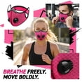 thumbnail image 7 of Reusable Face Mask with Detachable Eye Shield, Breathable Mesh Mask with Exhalation Valves, Washable Anti‑Dust Protective Mask for Cycling Outdoor Daily Use,1pc., 7 of 7