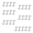 thumbnail image 2 of Eigraketly Clip de acristalamiento de vidrio de 25 piezas, hebilla de jardinería, abrazaderas fijas de estructura mejorada a prueba de herrumbre Jardín y Patio, 2 of 6