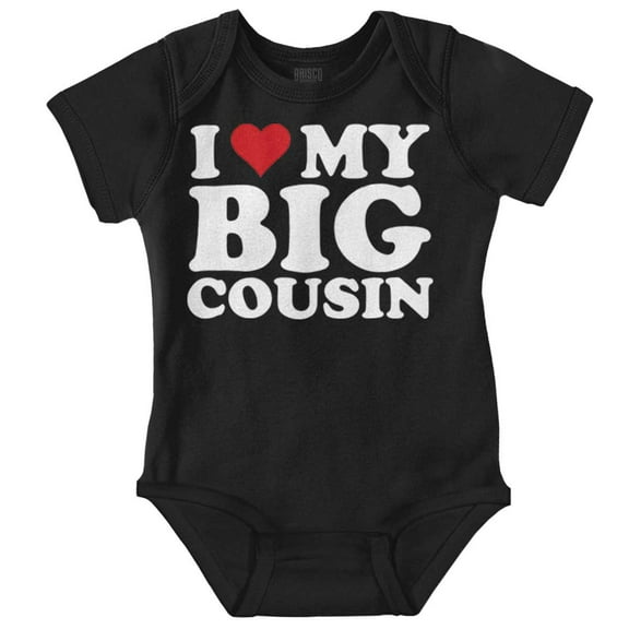 I Love My Big Cousin Cute Family Romper Boys or Girls Infant Baby Brisco Brands NB